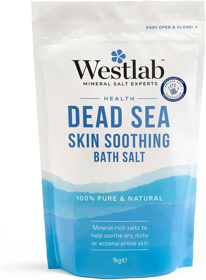 Westlab 100% Pure Soothing Dead Sea Salt, 1 Kg - Image 1